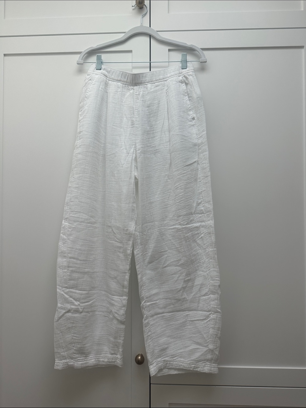 BNWT GAP Factory Barrel Leg Cotton Gauze Pants Size Sm
